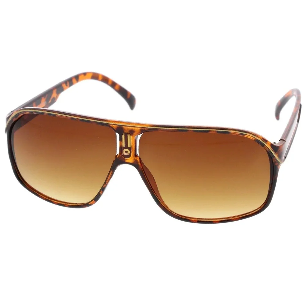 Tortoise Brown Lens Retro Vintage 70s Style 80 Fashion Hip Hop Streetwear Summer